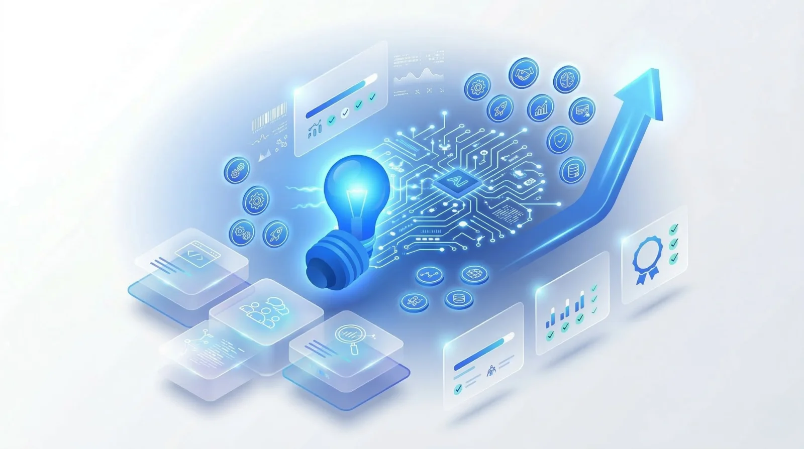 AI研修と内製化支援の学習イメージ