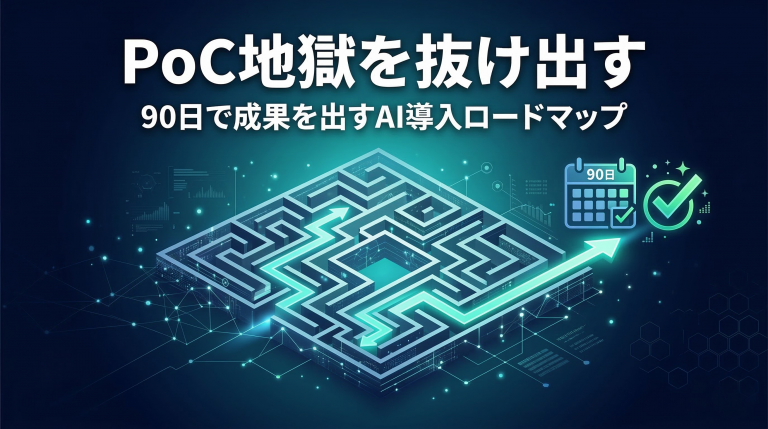 PoC地獄を抜け出す 90日で成果を出すAI導入ロードマップ