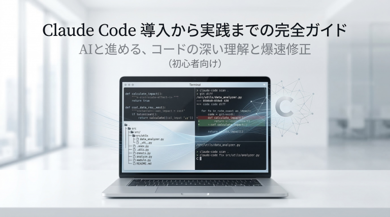 Claude Code 導入から実践までの完全ガイドのアイキャッチ画像
