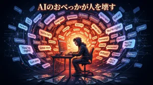 AIのおべっかが人を壊す｜MIT論文が証明した「妄想スパイラル」の恐怖と自衛策