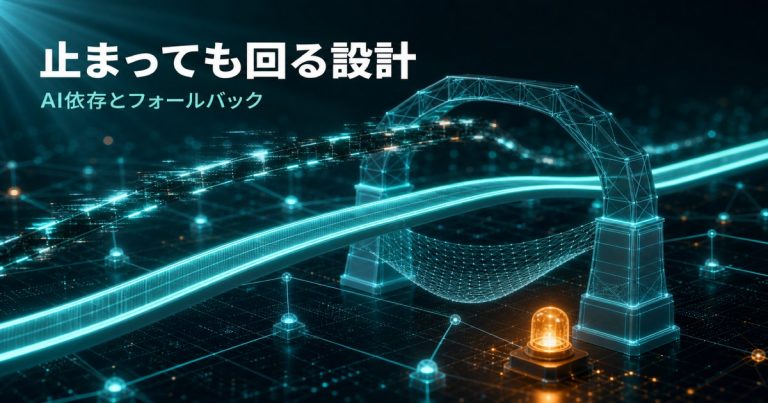 AIが止まっても回る業務設計｜ツール依存リスクとフォールバック【2026年版】