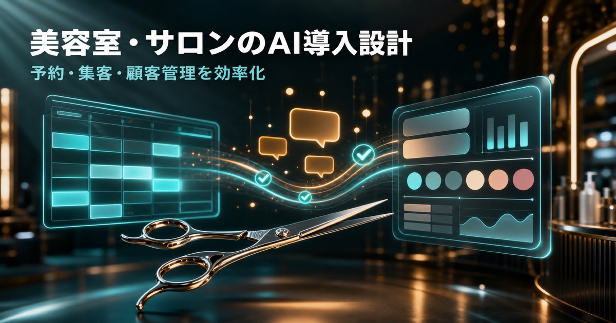 美容室・サロン向け｜AIで予約・集客・顧客管理を効率化する導入設計