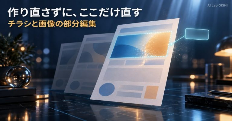 ChatGPTでチラシを作って一部だけ直す｜画像編集の［選択］とコメントの使い方（Images 2.5）