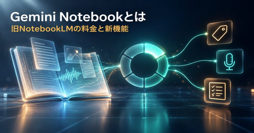 Gemini Notebookとは｜旧NotebookLMの料金・上限・9月の新機能
