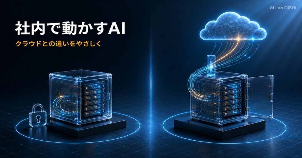 社内のパソコンで動かすAIとクラウドのAIは何が違うのか｜置き場所で考える
