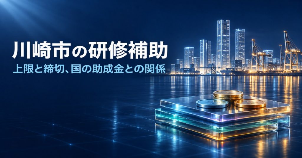 川崎市の補助金でAI研修費はどこまで出る？令和8年度の上限・締切(10/30)と国の助成金との併用