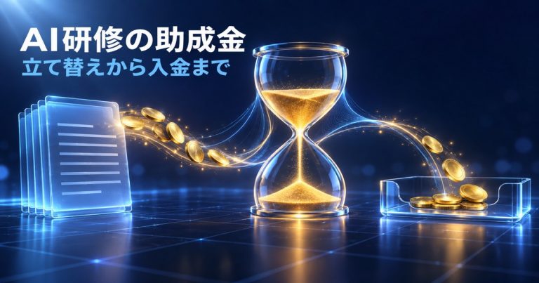 AI研修の助成金はいつ入る？立て替えから入金までのお金の流れと資金繰り